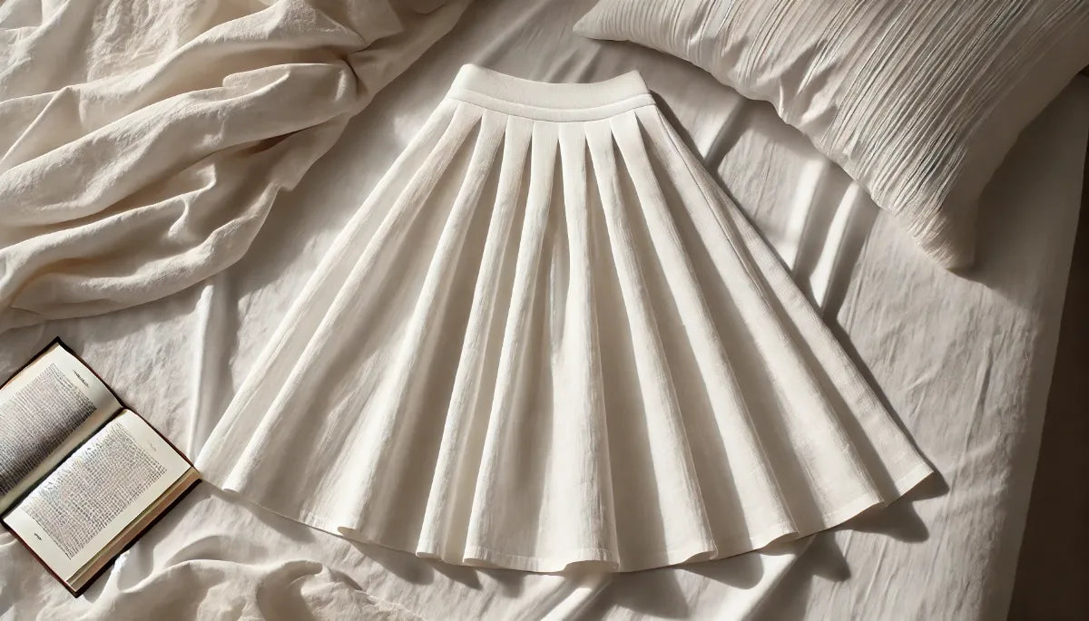 Spódnica midi bawełniana