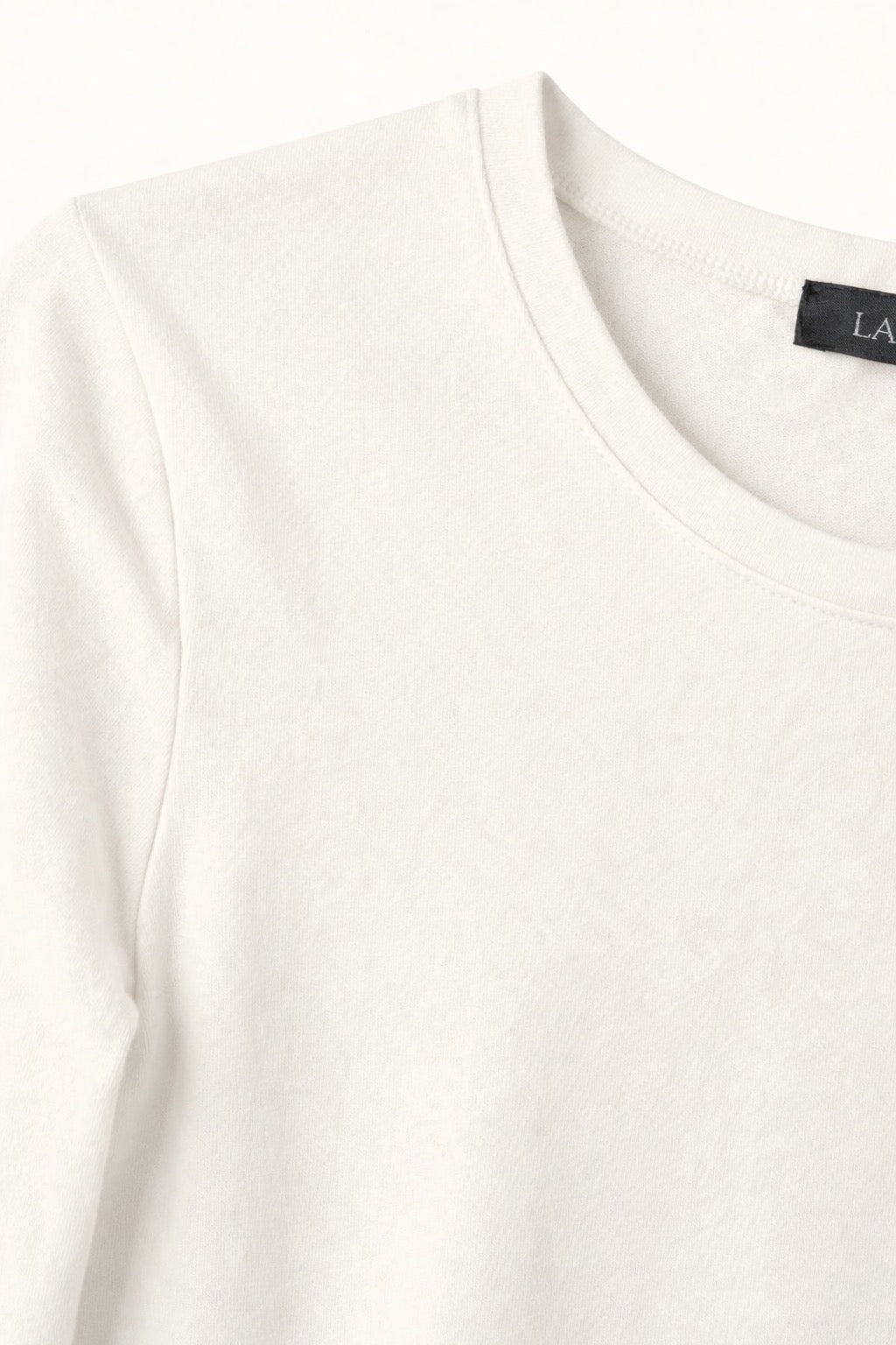 Dopasowany top z długim rękawem Slim Core – Bawełna z elastanem, odporna na mechacenie