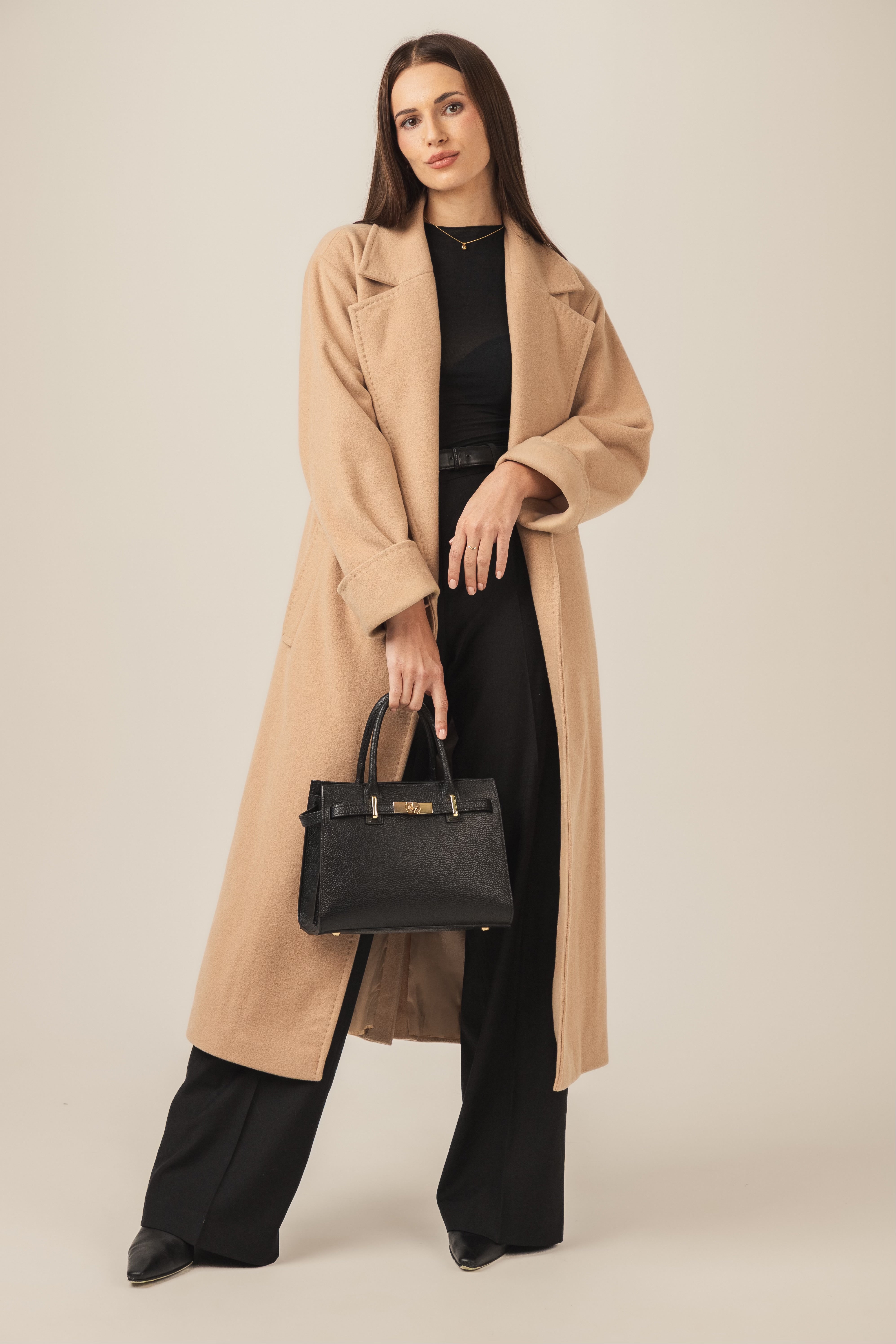 Skórzana torebka do ręki i na ramię ALESSIA