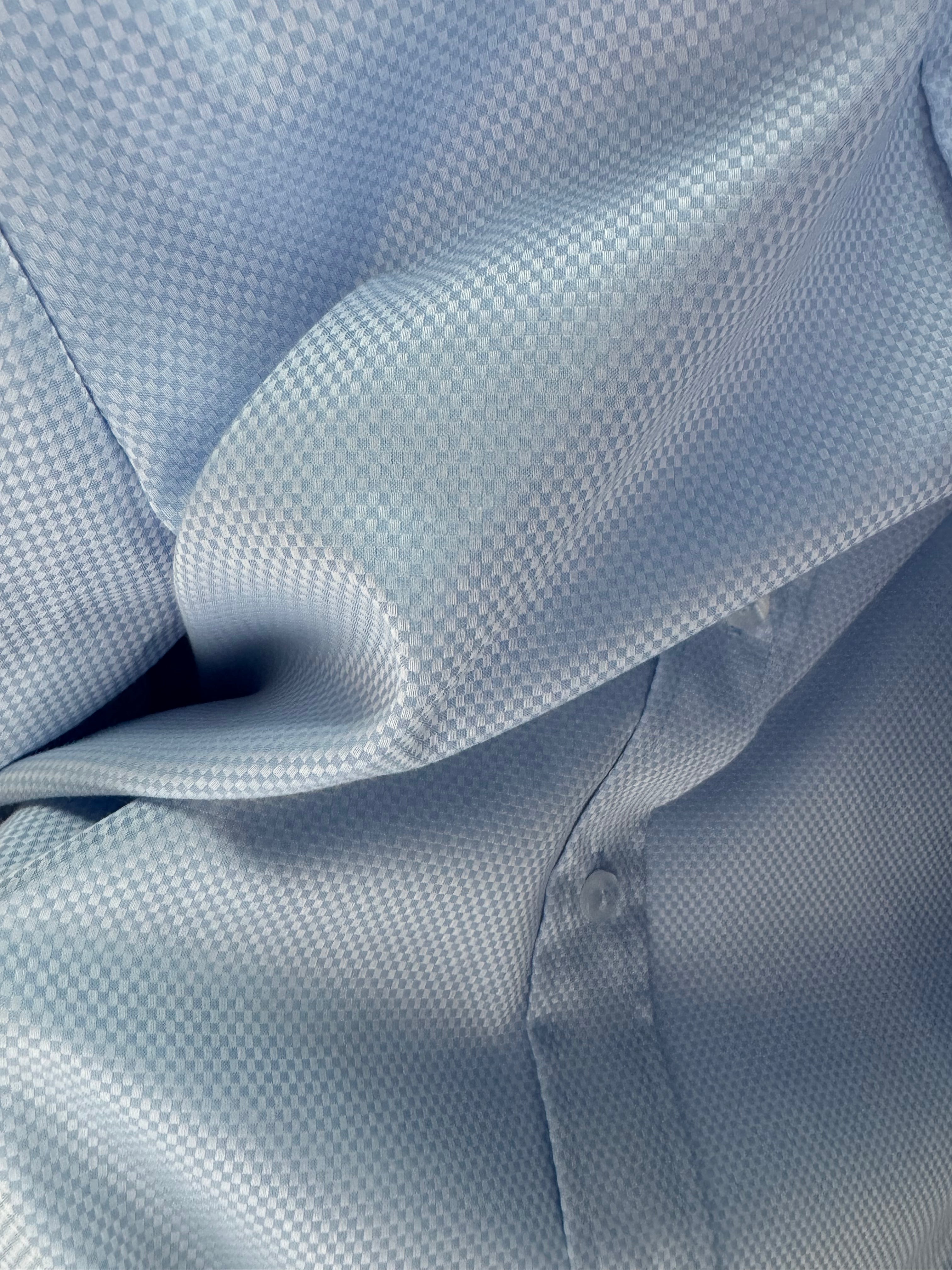 Niebieska koszula damska luźna CHAMBRAY | LAIF