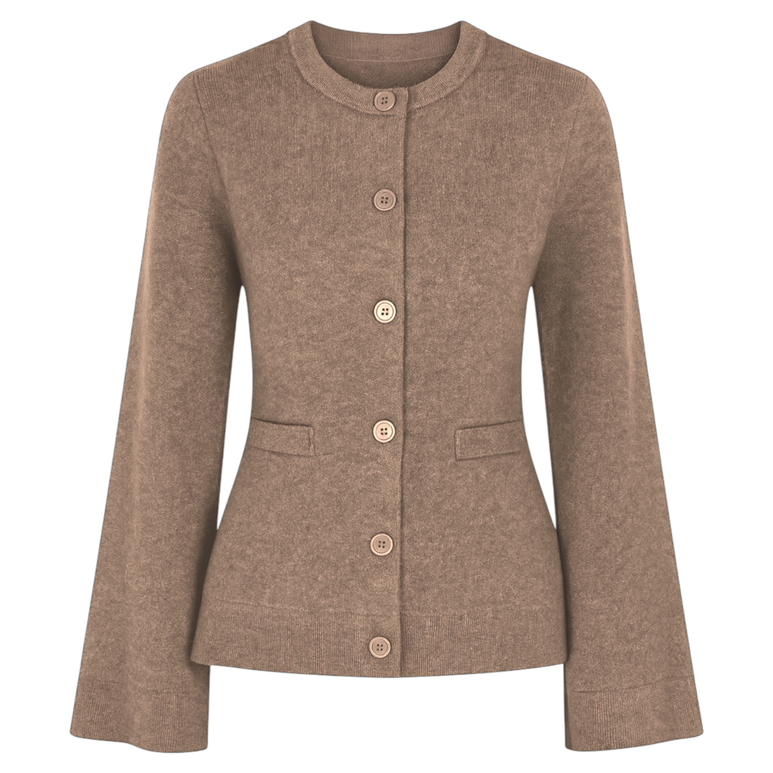 Kardigan z mieszanki wiskozy i wełny - Harper