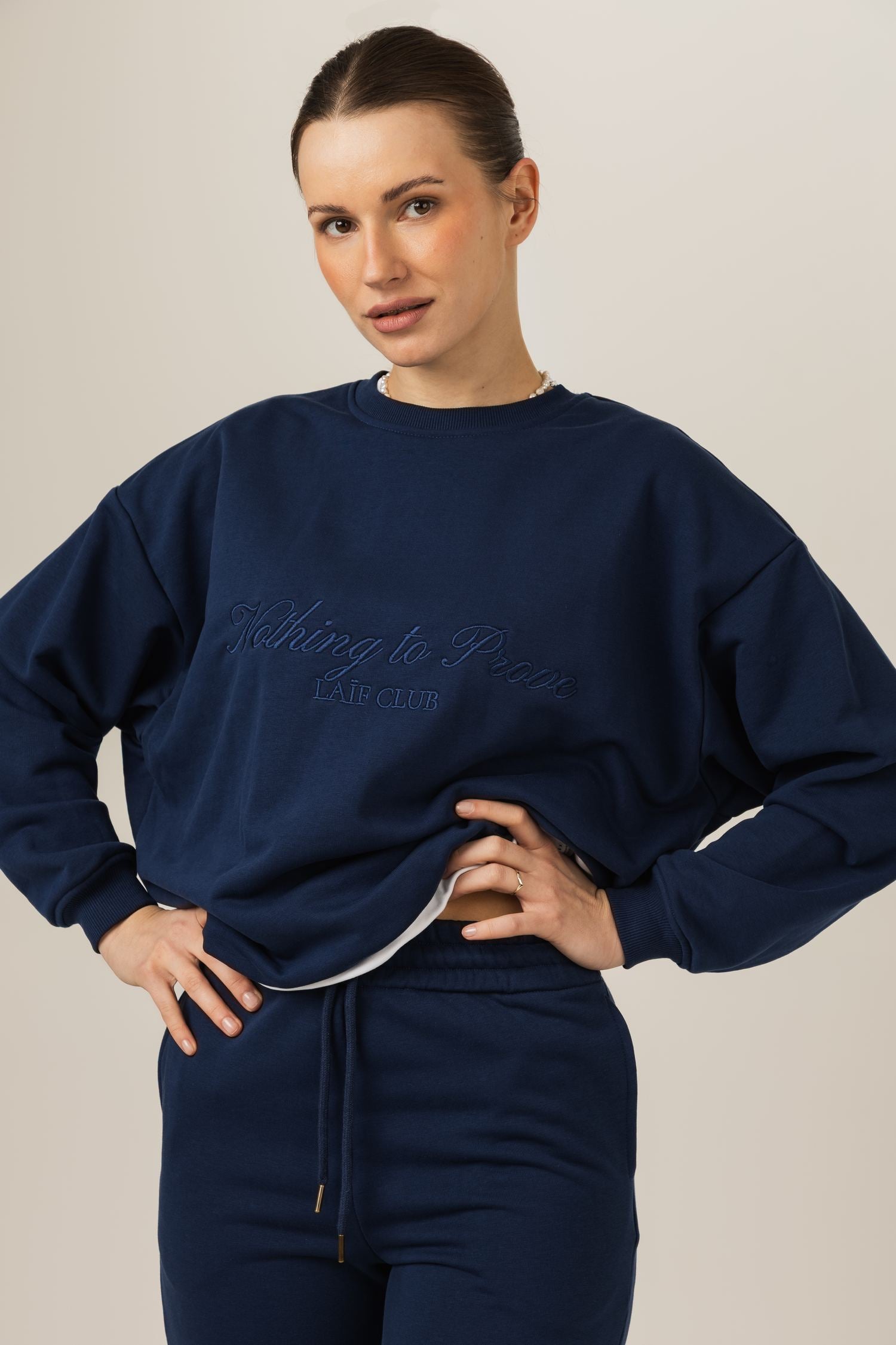 Elegancka bluza dresowa Laif-O-Lounge Crew Neck