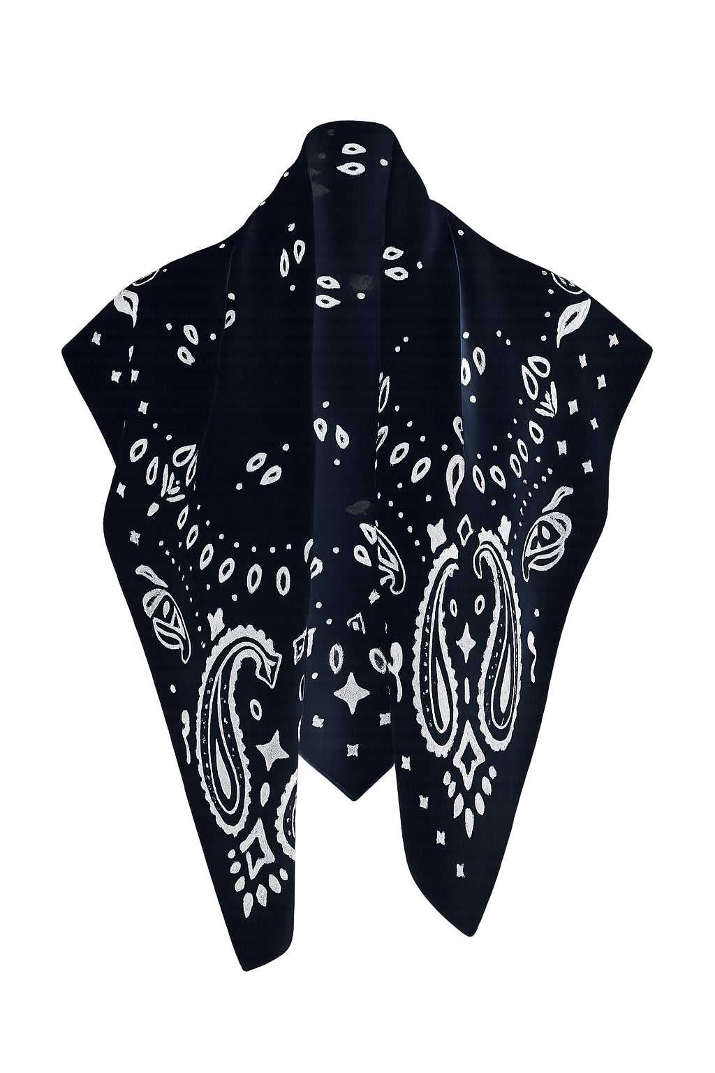 Chusta z wiskozy o matowym wykończeniu w kolorze czarnym