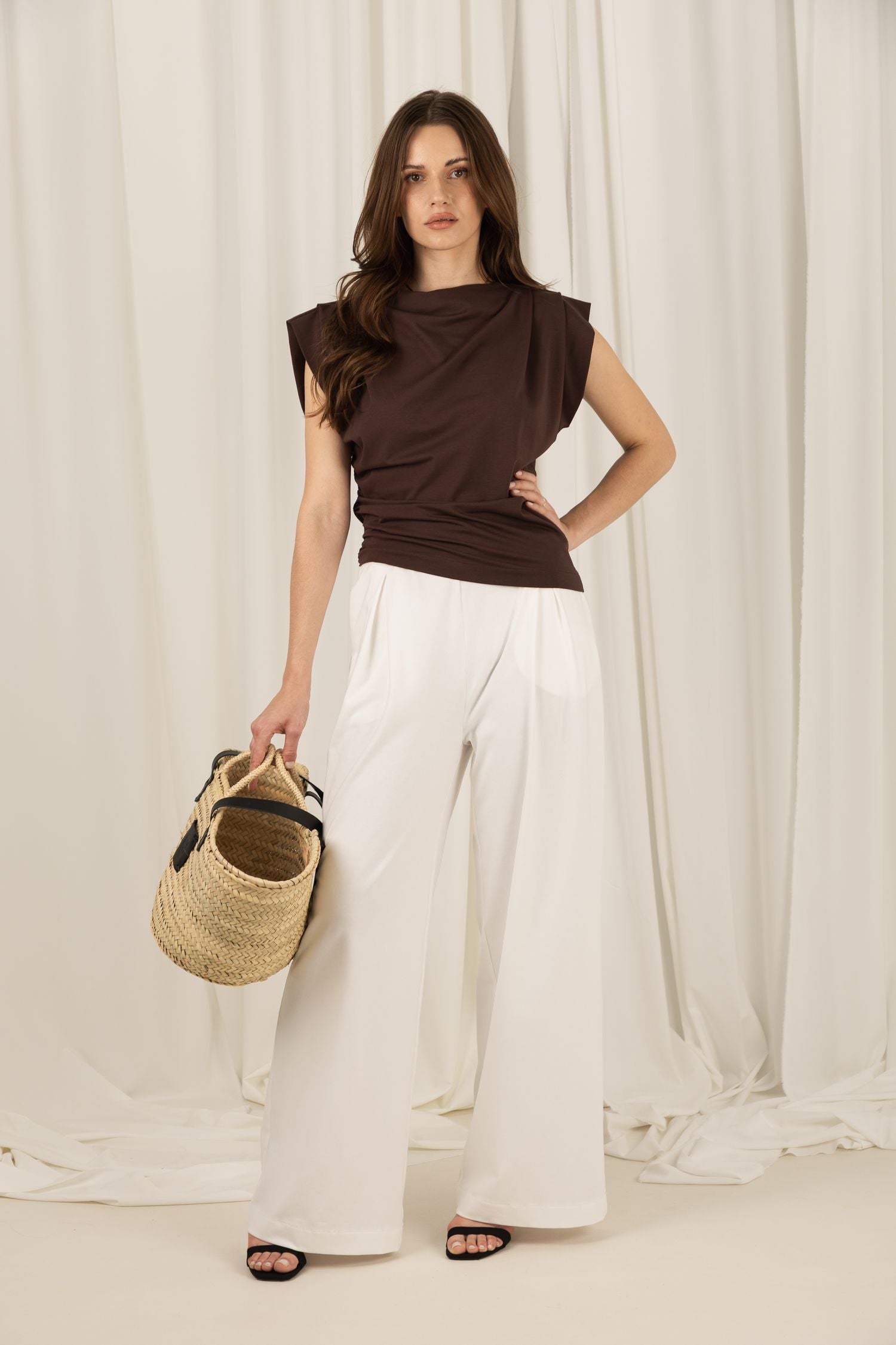 Szerokie spodnie z bawełny Ultra Smooth - Arlo Pants