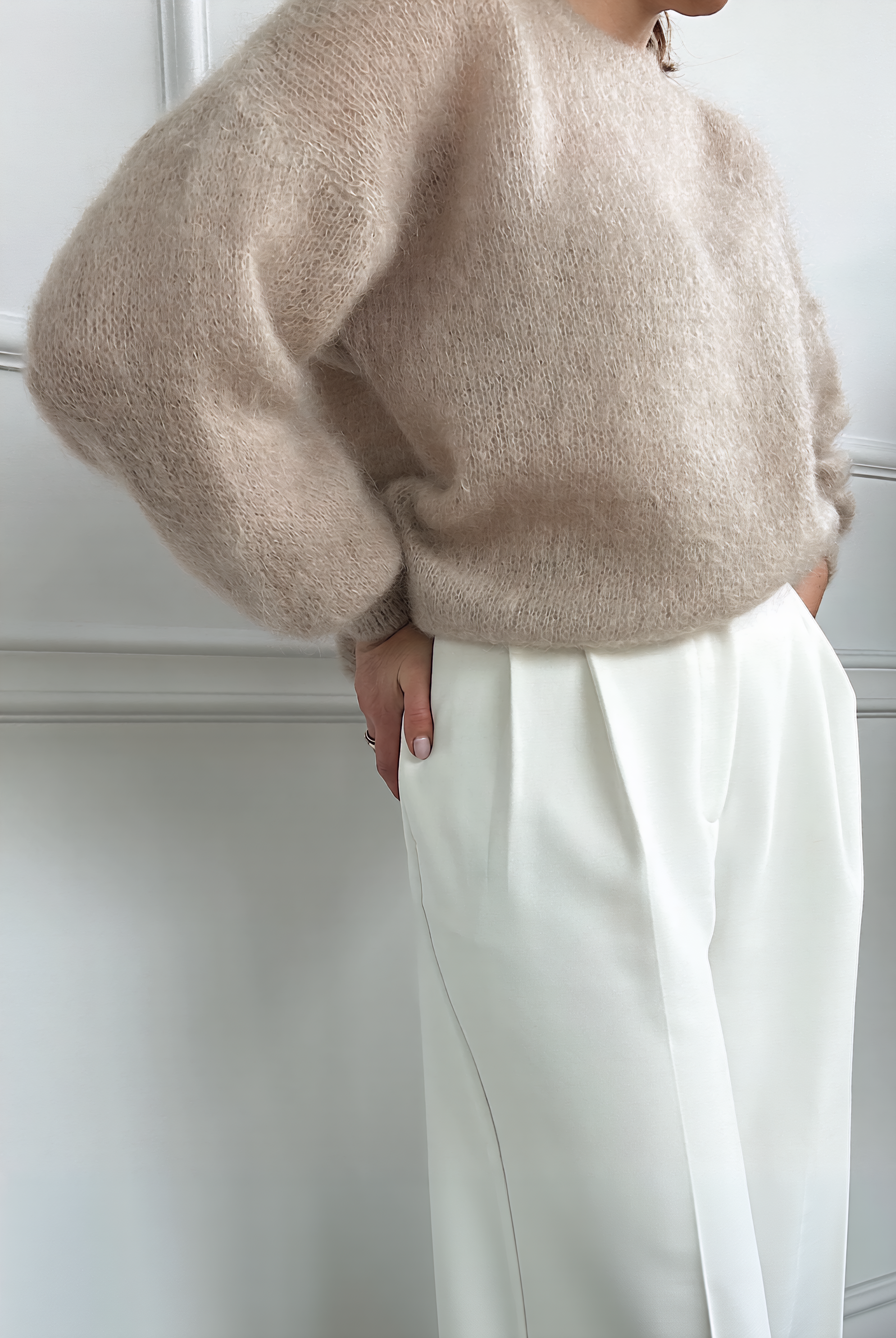 Bardzo puszysty sweter z moheru Sky