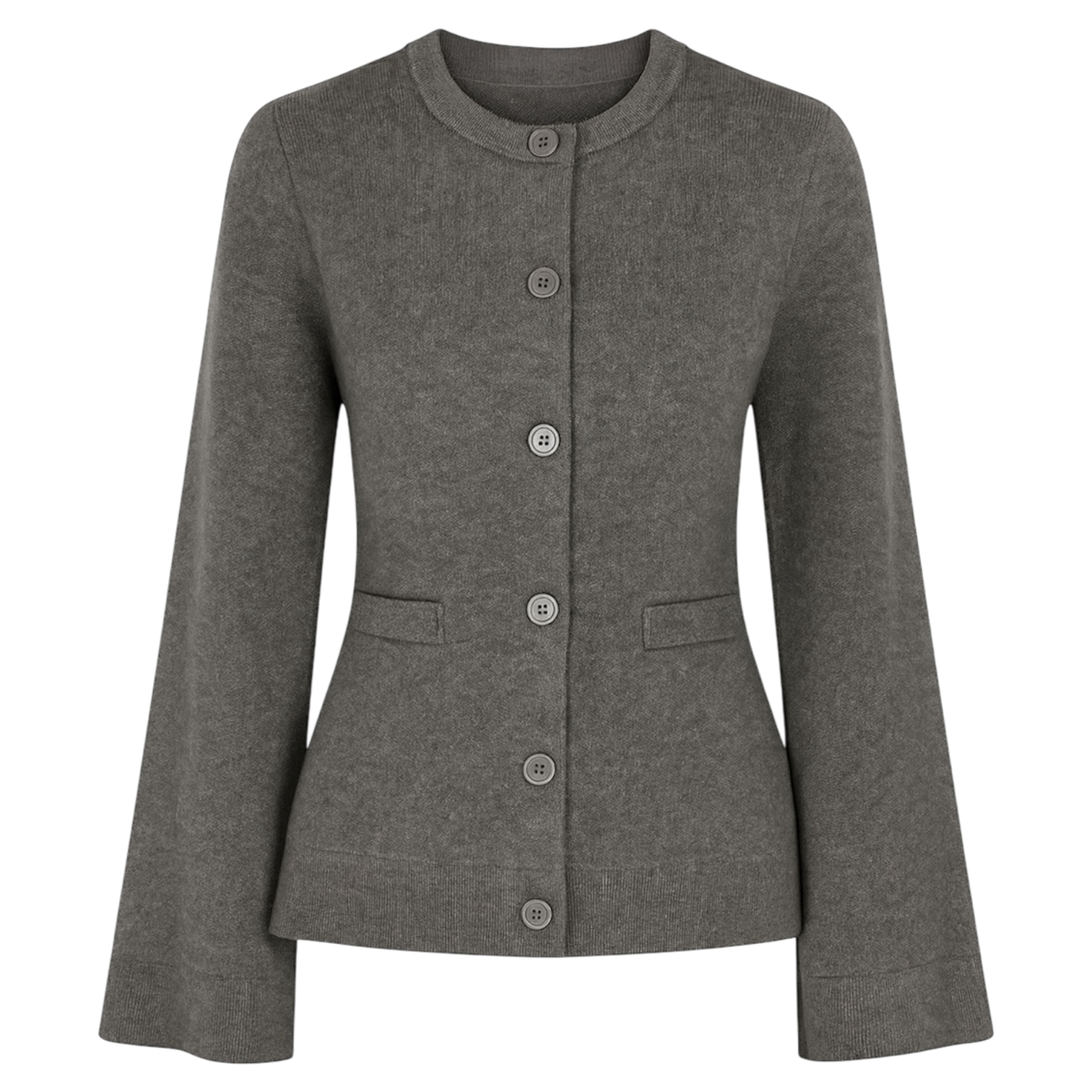 Kardigan z mieszanki wiskozy i wełny - Harper