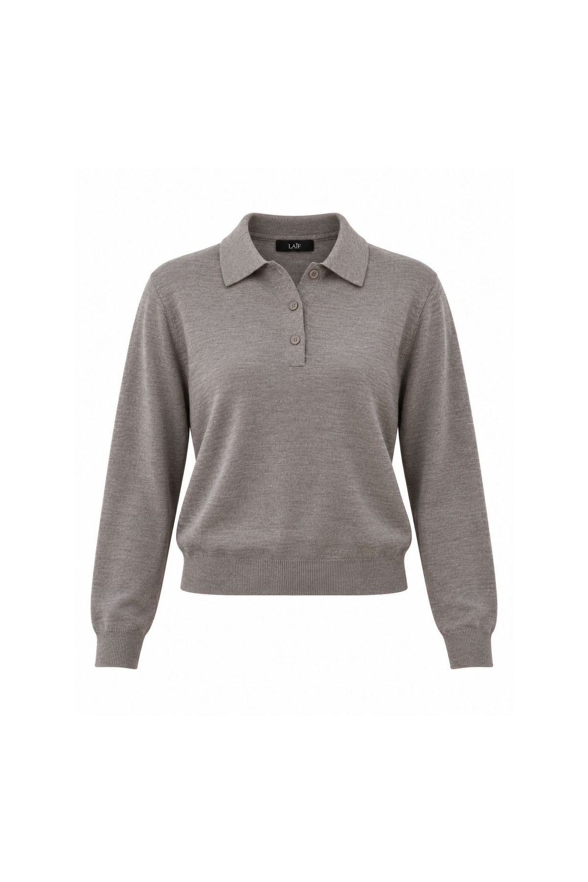 Damski sweter polo ze 100% wełny merino - Soren