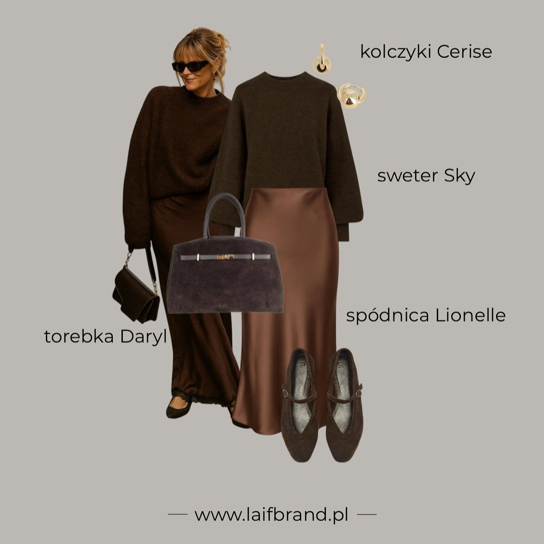 Duża torebka zamszowa damska - Daryl