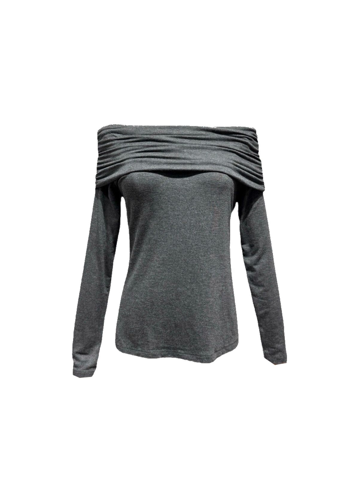 Top off-shoulder z dekoltem typu carmen - 95% wiskoza - PALOMA