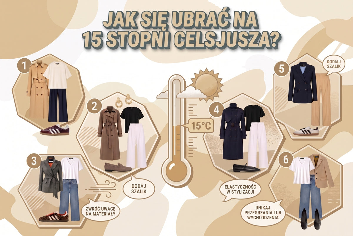 Jak się ubrać na 15 stopni Celsjusza