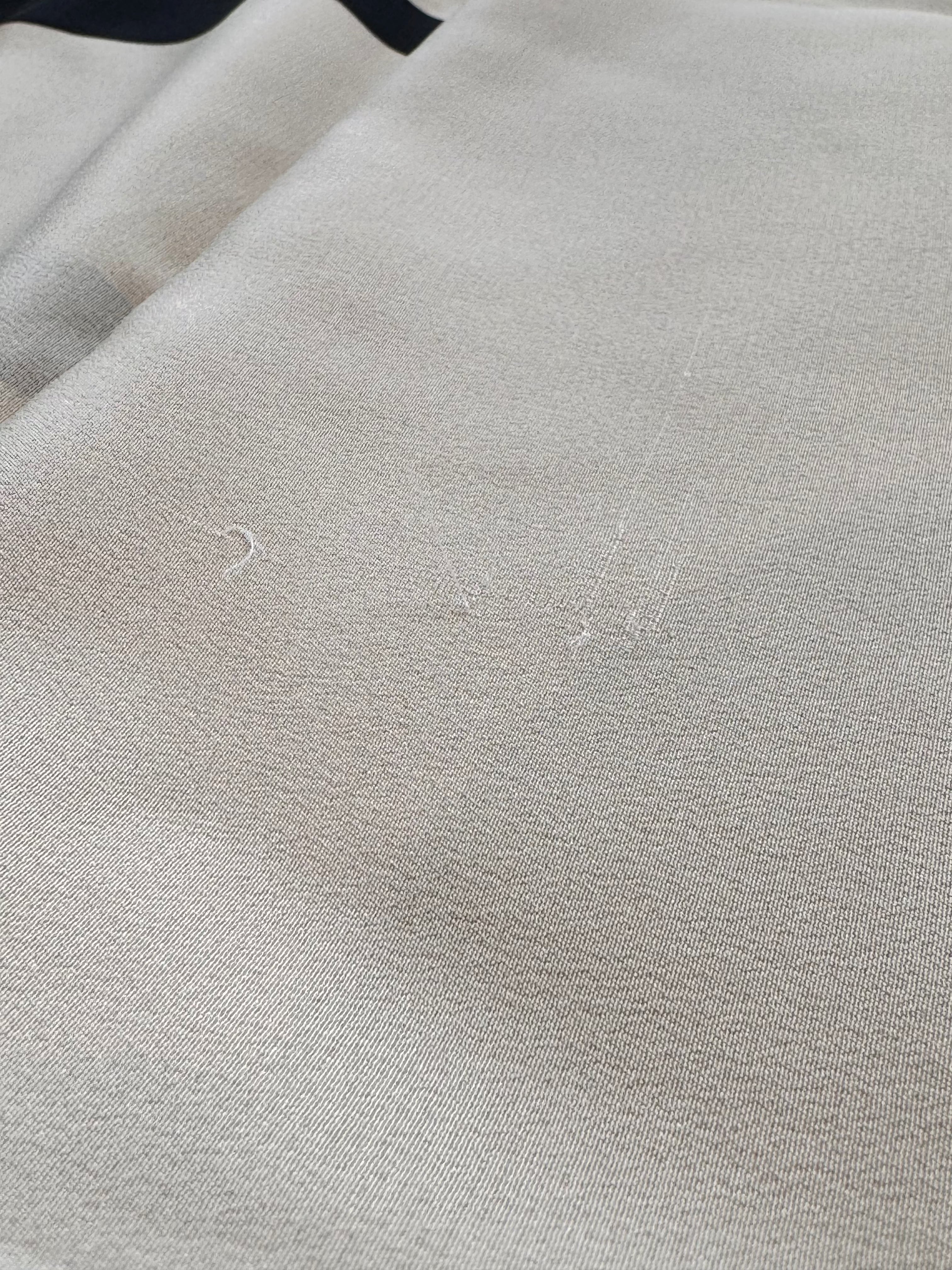 Apaszka / chusta jedwabna beżowo-czarna 01 110x110 cm - outlet