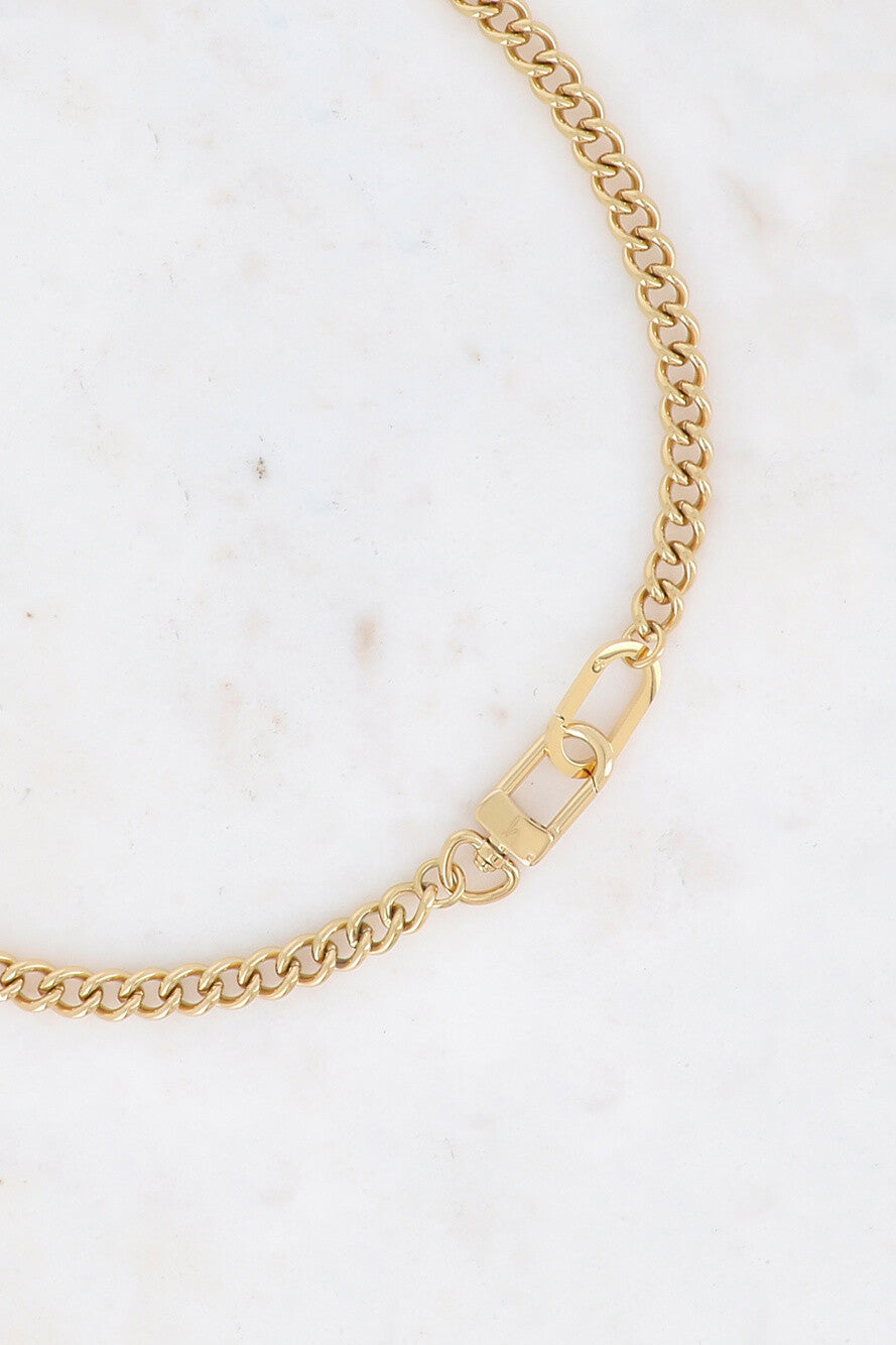 Naszyjnik unisex Rebel – masywny naszyjnik z zapięciem push-clasp