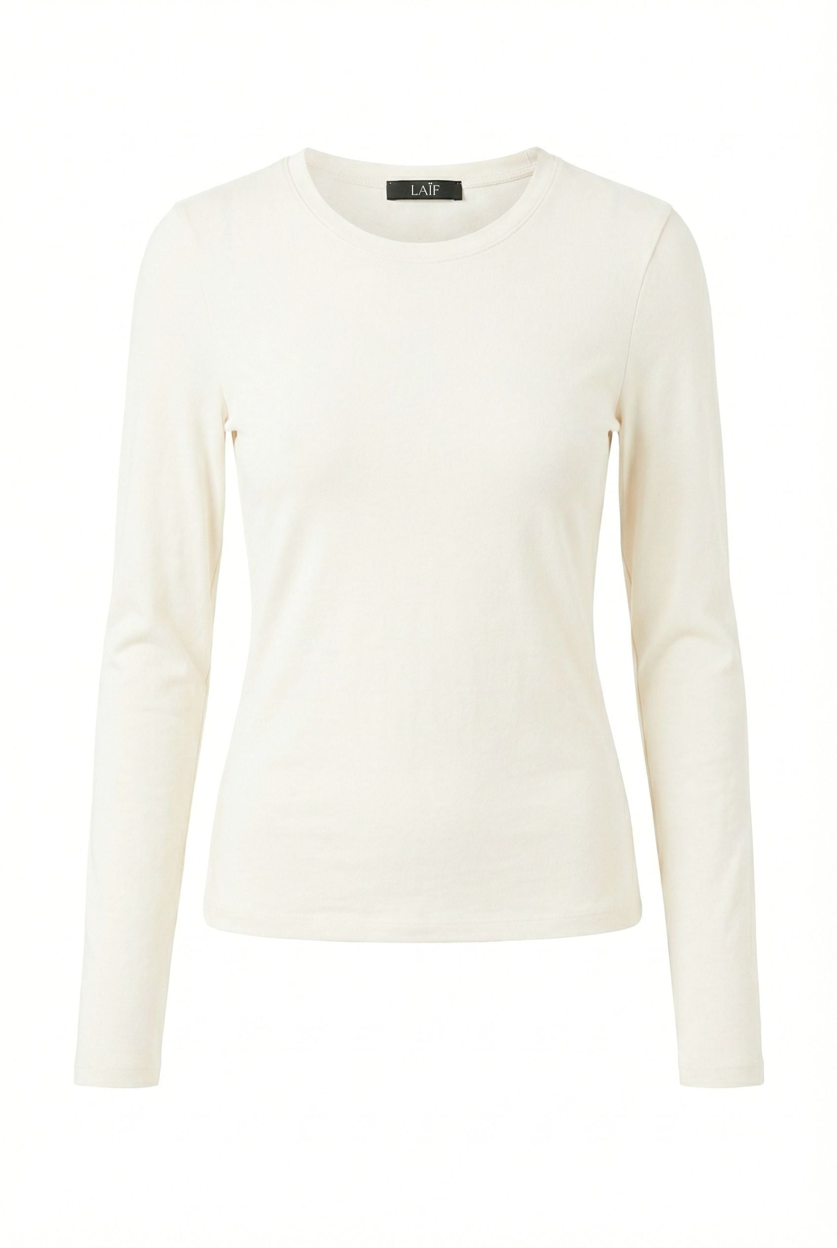 Dopasowany top z długim rękawem Slim Core – Bawełna z elastanem, odporna na mechacenie