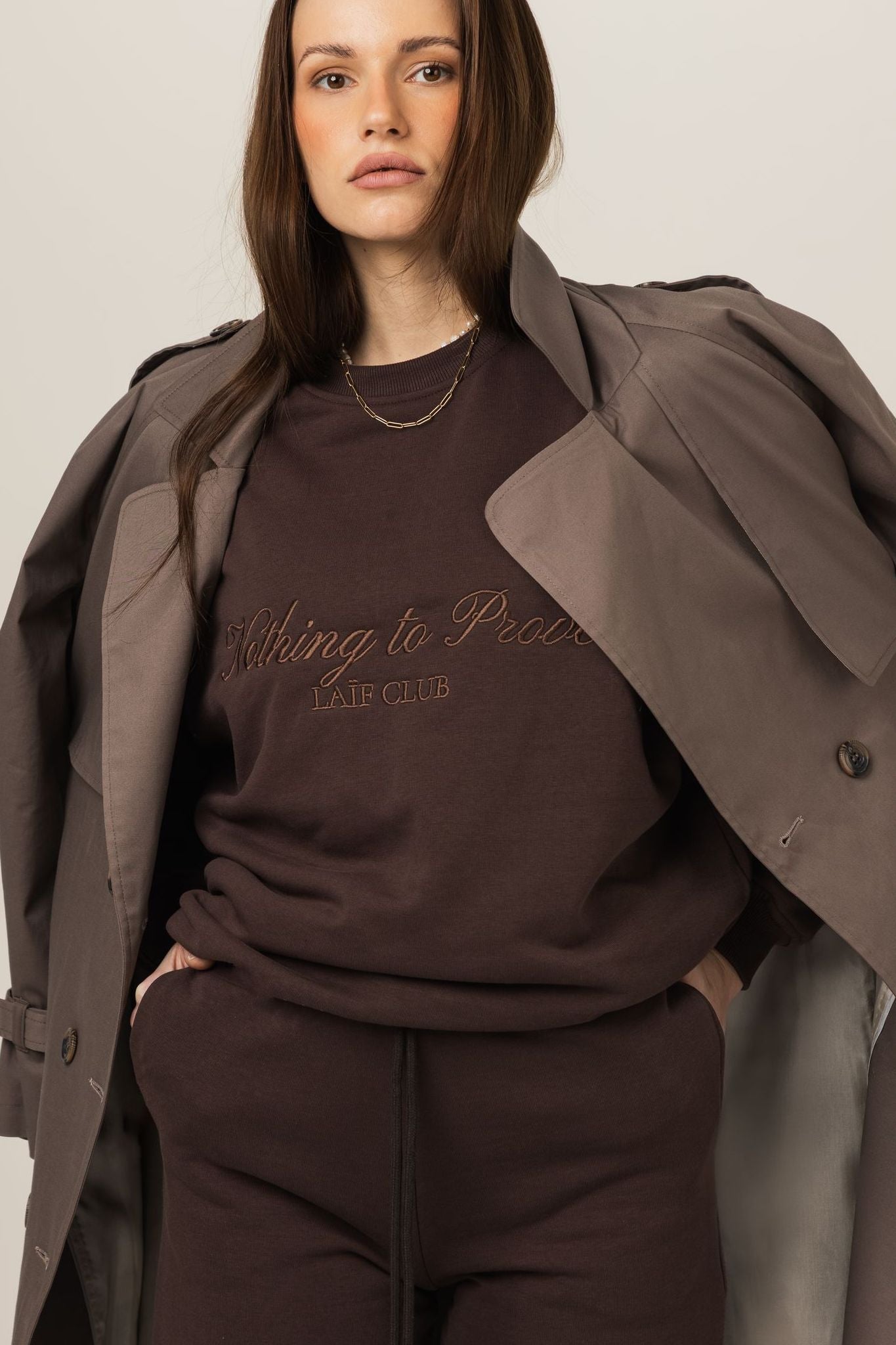 Elegancka bluza dresowa Laif-O-Lounge Crew Neck