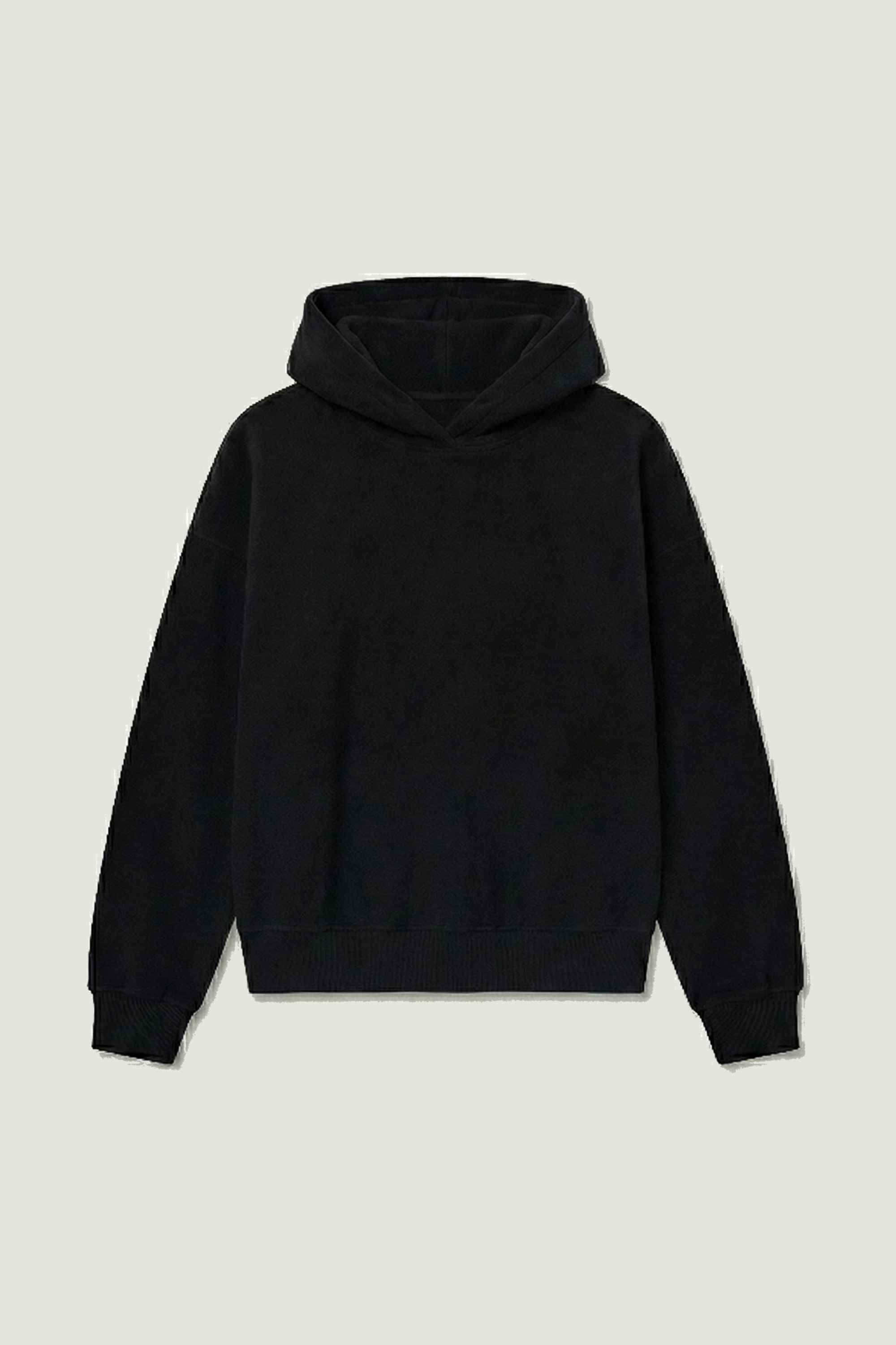 Soft Hoodie - czarna bluza z kapturem premium anty-piling