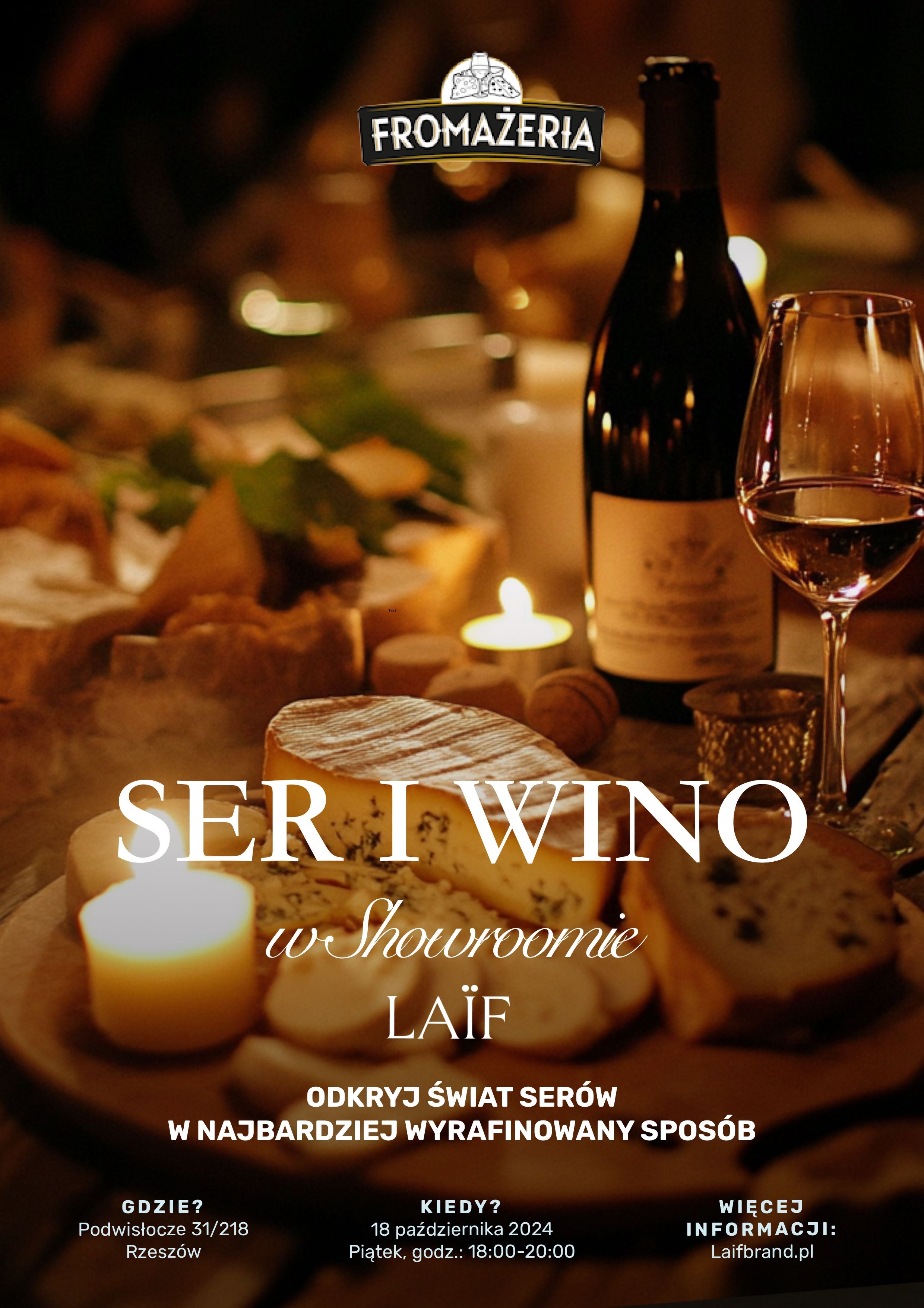 EVENT: Ser i Wino - Fromażeria w Showroomie LAIF