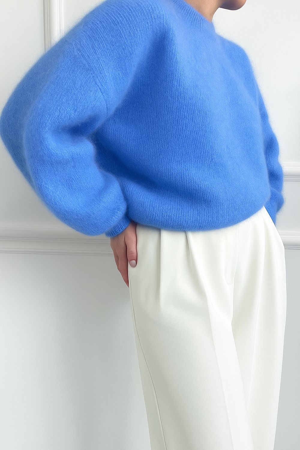 Bardzo puszysty sweter z moheru Sky