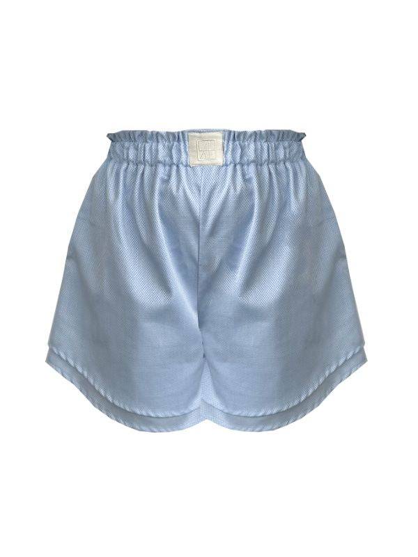 Niebieskie spodenki bokserskie damskie - Chambray