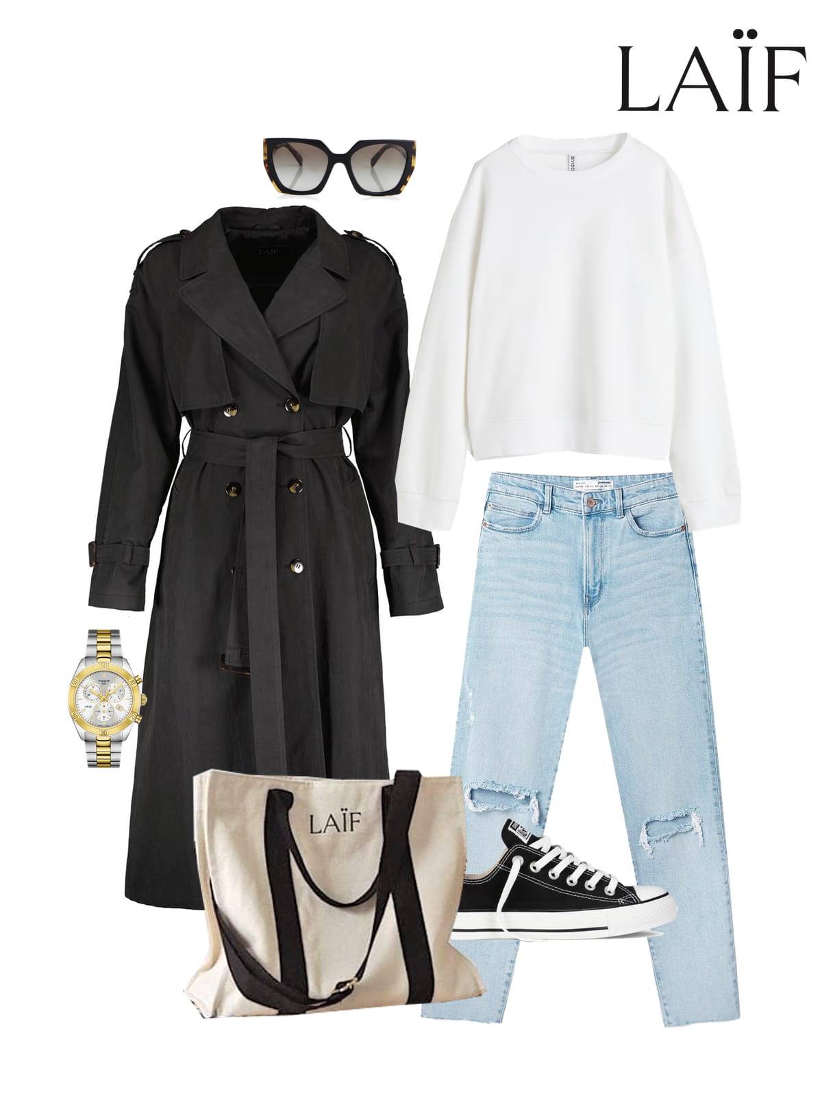 Torba shopper płócienna TOTE 01 - na zakupy, na plażę w zestawie z płaszczem